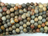 Silver Leaf Jasper Beads, 6mm Round Beads-Gems: Round & Faceted-BeadBeyond