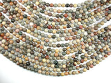 Silver Leaf Jasper Beads, 6mm Round Beads-Gems: Round & Faceted-BeadBeyond