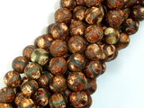 Crackle Tibetan Agate, 10mm Round Beads-Agate: Round & Faceted-BeadBeyond