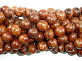 Tibetan Agate, 10mm (10.5mm) Round Beads-Agate: Round & Faceted-BeadBeyond