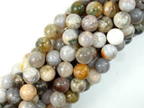 Bamboo Leaf Agate, 10mm (10.3 mm) Round Beads-Gems: Round & Faceted-BeadBeyond