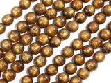 Gold Coral Beads, 8mm Round Beads, Mala Beads-Gems: Round & Faceted-BeadBeyond