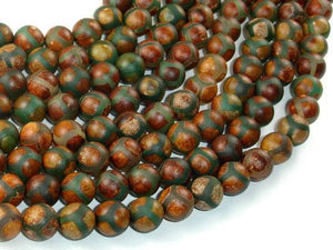 Tibetan Agate Beads, 8mm Round Beads-Agate: Round & Faceted-BeadBeyond