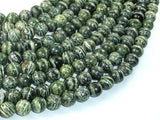 Green Zebra Jasper Beads, 8mm Round Beads-Gems: Round & Faceted-BeadBeyond