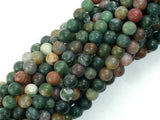 Matte Indian Agate Beads, Fancy Jasper Beads, 6mm-Gems: Round & Faceted-BeadBeyond