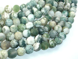 Matte Tree Agate Beads, 10mm Round Beads-Gems: Round & Faceted-BeadBeyond