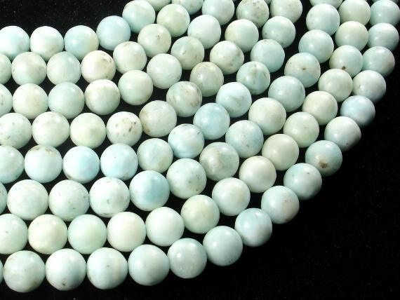 Hemimorphite Beads, 10mm Round Beads-Gems: Round & Faceted-BeadBeyond