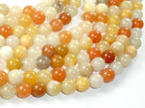 Yellow Jade Beads, 8mm (8.5mm) Round Beads-Gems: Round & Faceted-BeadBeyond