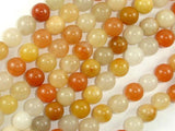 Yellow Jade Beads, 8mm (8.5mm) Round Beads-Gems: Round & Faceted-BeadBeyond