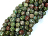 Green Rainforest Jasper Beads, Cuprite, 8mm Round Beads-Gems: Round & Faceted-BeadBeyond