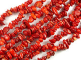 Red Bamboo Coral, 4mm-9 mm Chips Beads-Gems: Nugget,Chips,Drop-BeadBeyond