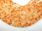Dragon Vein Agate Beads, Orange, 6mm Round Beads-Agate: Round & Faceted-BeadBeyond