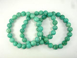 African Amazonite Beads, African Amazonite Bracelet, 9mm, Approx 7.5 Inch-Gems: Round & Faceted-BeadBeyond