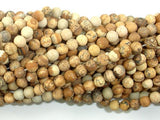 Matte Picture Jasper Beads, 4mm, Round Beads-Gems: Round & Faceted-BeadBeyond