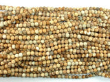 Matte Picture Jasper Beads, 4mm, Round Beads-Gems: Round & Faceted-BeadBeyond