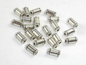 Metal Beads, Metal Tube Spacer, Zinc Alloy, Antique Silver Tone 100pcs-Metal Findings & Charms-BeadBeyond