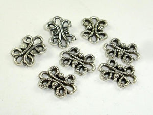 Metal Links, Connector Links, Zinc Alloy, Antique Silver Tone 30pcs-Metal Findings & Charms-BeadBeyond