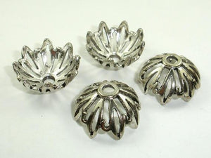 Bead Caps, Jewelry Findings, Zinc Alloy, Antique Silver Tone-Metal Findings & Charms-BeadBeyond