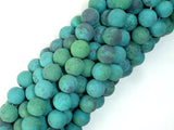 Matte Chrysocolla, 8mm, Round Beads-Gems: Round & Faceted-BeadBeyond