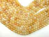 Matte Yellow Aventurine Beads, 8mm, Round Beads-Gems: Round & Faceted-BeadBeyond