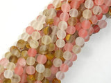 Matte Fire Cherry Quartz Beads, 6mm Round Beads-Gems: Round & Faceted-BeadBeyond