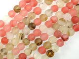 Matte Fire Cherry Quartz Beads, 8mm Round Beads-Gems: Round & Faceted-BeadBeyond
