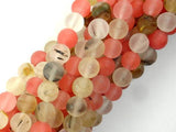 Matte Fire Cherry Quartz Beads, 8mm Round Beads-Gems: Round & Faceted-BeadBeyond