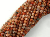 Agate Beads, Orange, 4mm(4.3mm) Round Beads-Agate: Round & Faceted-BeadBeyond
