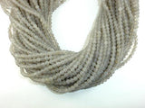Matte Gray Agate Beads, 4mm Round Beads-Agate: Round & Faceted-BeadBeyond