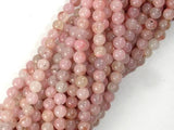 Rhodonite Beads, Light Pink, 4mm, Round Beads-Gems: Round & Faceted-BeadBeyond