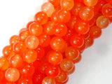 Agate Beads-Orange, 8mm(8.3mm) Round-Agate: Round & Faceted-BeadBeyond