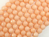 Jade Beads, Peach, 8mm Faceted Round-Gems: Round & Faceted-BeadBeyond