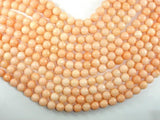 Jade Beads, Peach, 10mm, Faceted Round-Gems: Round & Faceted-BeadBeyond
