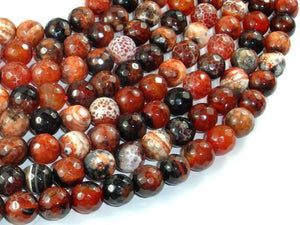 Fire Agate Beads, 10mm Faceted Round-Agate: Round & Faceted-BeadBeyond