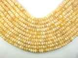 Yellow Jade Beads, 4mmx8mm Rondelle Beads-Gems: Round & Faceted-BeadBeyond