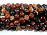 Banded Agate Beads, Sardonyx Agate Beads, 8mm(8.2mm) Round-Agate: Round & Faceted-BeadBeyond