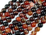 Banded Agate Beads, Sardonyx Agate Beads, 8mm(8.2mm) Round-Agate: Round & Faceted-BeadBeyond
