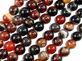 Banded Agate Beads, Sardonyx Agate Beads, 10mm(10.2mm) Round-Agate: Round & Faceted-BeadBeyond
