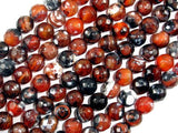 Fire Agate Beads, 8mm Faceted Round-Agate: Round & Faceted-BeadBeyond