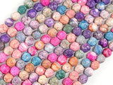 Crackle Agate Beads, Multi color, 6mm Round Beads-Agate: Round & Faceted-BeadBeyond