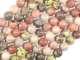 Spicy Jasper Beads, Plum Blossom Jasper, 10mm Round-Gems: Round & Faceted-BeadBeyond