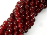 Red Jade Beads, Faceted Round, 10mm-Gems: Round & Faceted-BeadBeyond