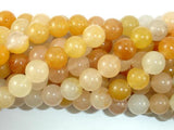 Yellow Jade Beads, 10mm(10.3mm) Round Beads-Gems: Round & Faceted-BeadBeyond