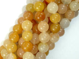 Yellow Jade Beads, 10mm(10.3mm) Round Beads-Gems: Round & Faceted-BeadBeyond