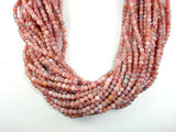 Matte Dragon Vein Agate - Orange & Red, 4mm Round Beads-Agate: Round & Faceted-BeadBeyond