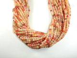 Frosted Matte Agate - Peach, 4mm Round Beads-Agate: Round & Faceted-BeadBeyond
