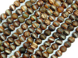 Tibetan Agate, 6mm Round Beads-Agate: Round & Faceted-BeadBeyond