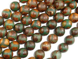 Tibetan Agate, 10mm Round Beads-Agate: Round & Faceted-BeadBeyond