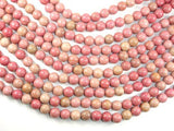 Rhodonite Beads, 10mm, Round Beads-Gems: Round & Faceted-BeadBeyond