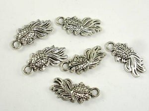 Goldfish Charms, Zinc Alloy, Antique Silver Tone 20pcs-Metal Findings & Charms-BeadBeyond